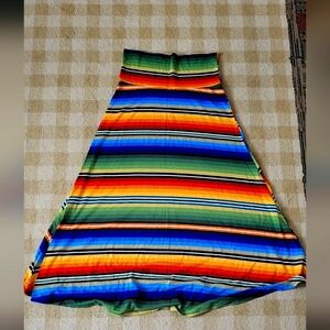LuLaRoe Maxi Skirt/Strapless Dress - XL - Vibrant & Unique!
